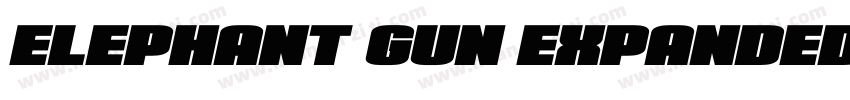Elephant Gun Expanded字体转换